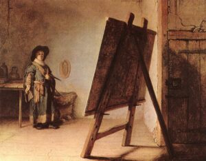 Artist in his Studio