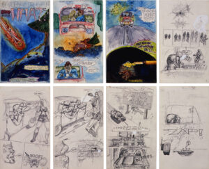 The Comic Book (Series of 8 Drawings)
