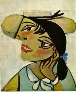 Portrait of woman in d`hermine pass (Olga)