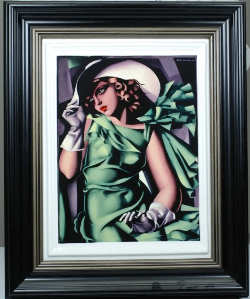 art-everywhere-obraz-porcelanowy-autoportret-w-zielonym-bugatti-tamara-de-lempicka-porcelana-cmielow-limitowany02